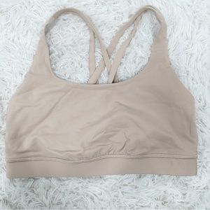 Lululemon Energy Sports Bra Size 6 Nude High Support